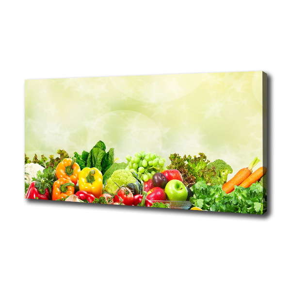 Cuadro canvas con impresión uv duradera horizontal Verduras