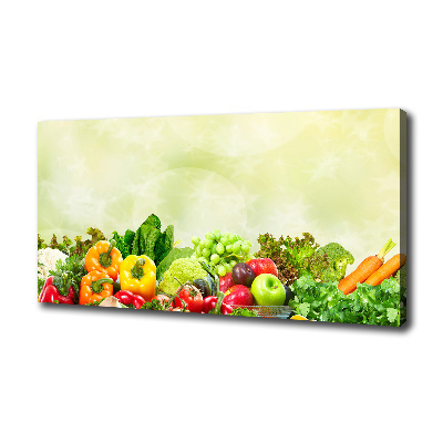 Cuadro canvas con impresión uv duradera horizontal Verduras