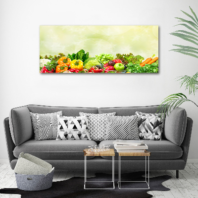 Cuadro canvas con impresión uv duradera horizontal Verduras