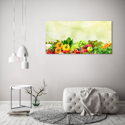 Cuadro canvas con impresión uv duradera horizontal Verduras