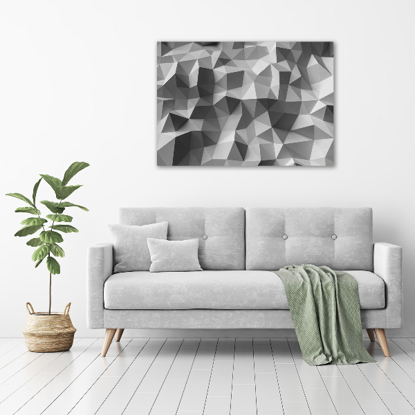 Fotocuadro en lienzo de alta calidad horizontal Triángulos abstractos