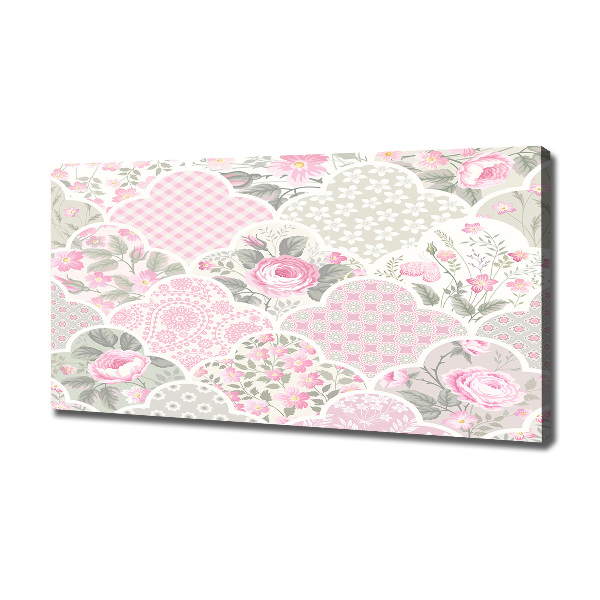 Foto obraz na płótnie Róże i ornamenty