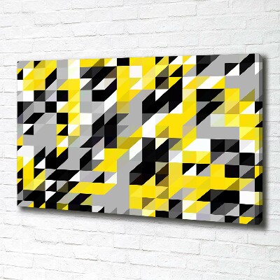 Foto en lienzo con acabado profesional horizontal Fondo geométrico