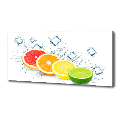 Cuadro canvas con impresión uv duradera horizontal Frutas cítricas