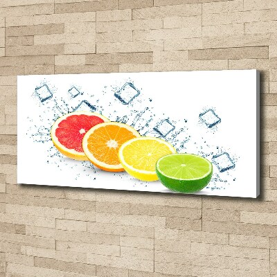 Cuadro canvas con impresión uv duradera horizontal Frutas cítricas