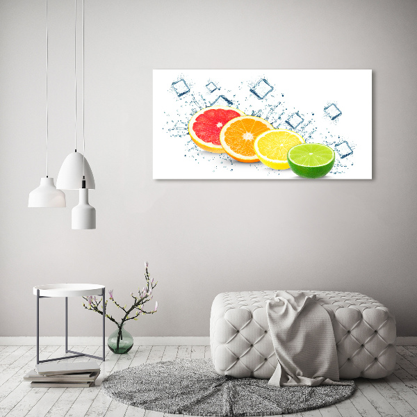 Cuadro canvas con impresión uv duradera horizontal Frutas cítricas