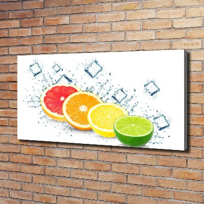 Cuadro canvas con impresión uv duradera horizontal Frutas cítricas