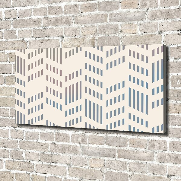 Cuadro canvas moderno de gran formato horizontal Fondo geométrico