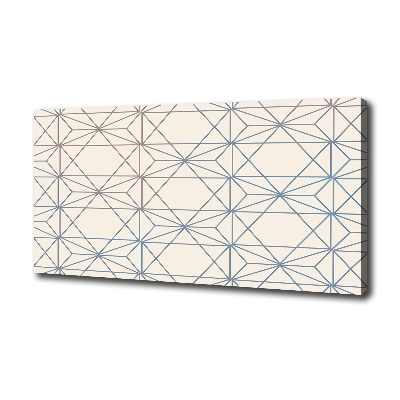 Foto en lienzo con acabado profesional horizontal Fondo geométrico