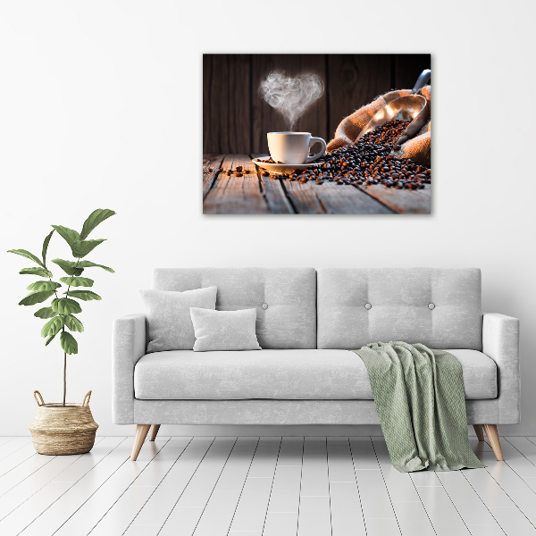 Foto en lienzo con acabado profesional horizontal Una taza de café