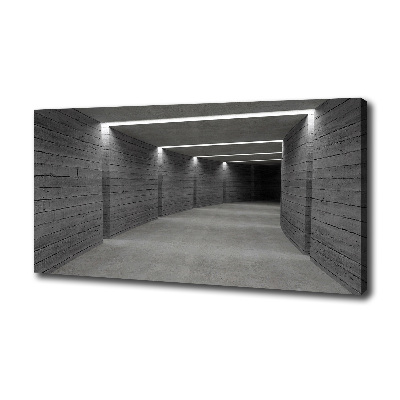 Cuadro canvas con impresión uv duradera horizontal Túnel de hormigón