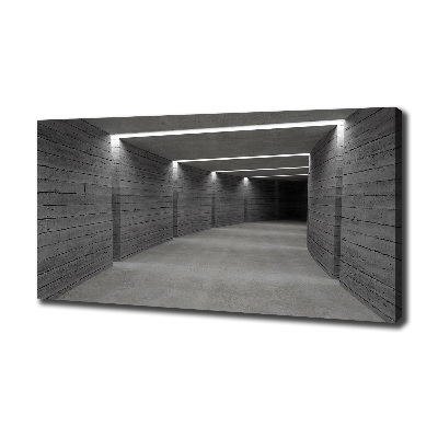 Cuadro canvas con impresión uv duradera horizontal Túnel de hormigón