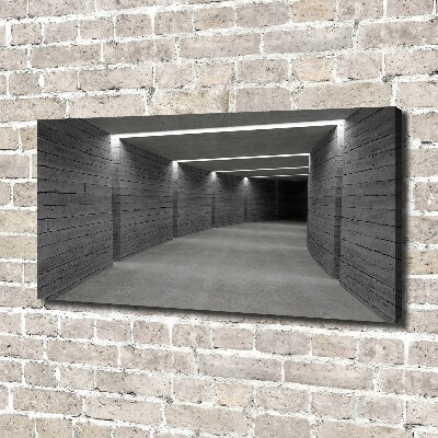 Cuadro canvas con impresión uv duradera horizontal Túnel de hormigón