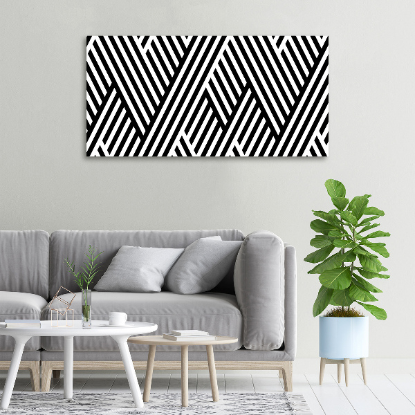 Cuadro canvas con impresión uv duradera horizontal Fondo geométrico