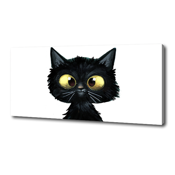 Fotocuadro en lienzo de alta calidad horizontal Ilustración de gato
