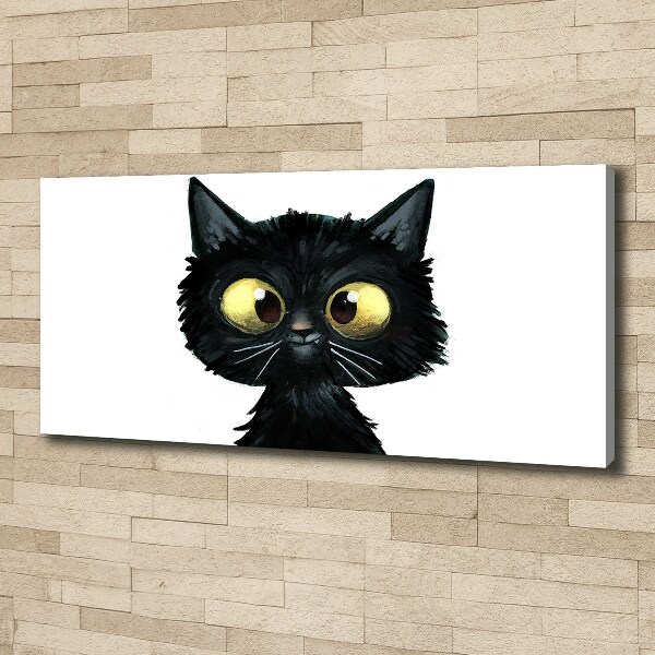 Fotocuadro en lienzo de alta calidad horizontal Ilustración de gato