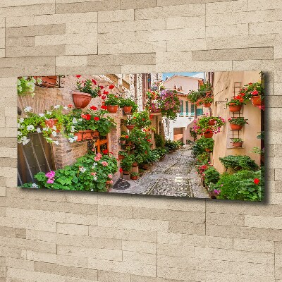 Fotocuadro en lienzo de alta calidad horizontal calles italianas