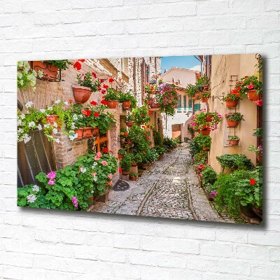 Fotocuadro en lienzo de alta calidad horizontal calles italianas