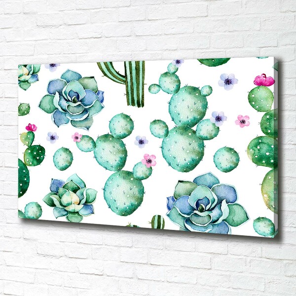 Foto en lienzo con acabado profesional horizontal Cactus