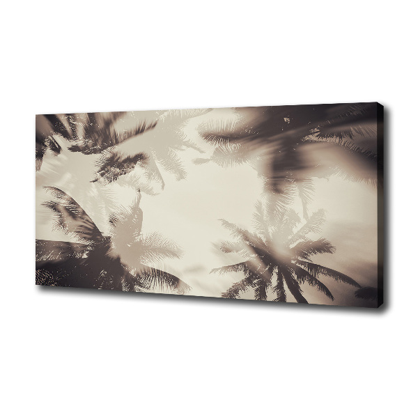 Fotocuadro en lienzo de alta calidad horizontal palmeras