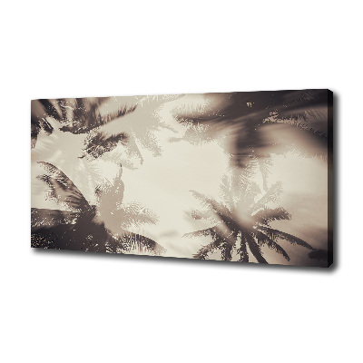 Fotocuadro en lienzo de alta calidad horizontal palmeras