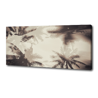 Fotocuadro en lienzo de alta calidad horizontal palmeras