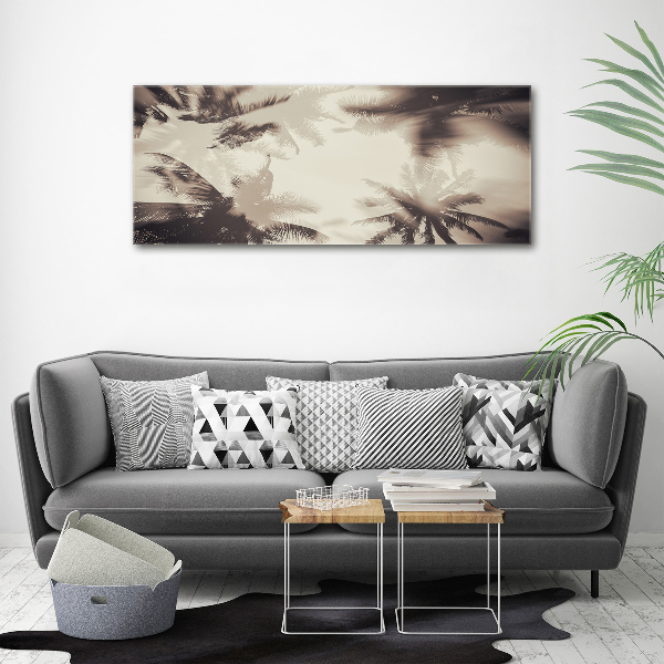 Fotocuadro en lienzo de alta calidad horizontal palmeras