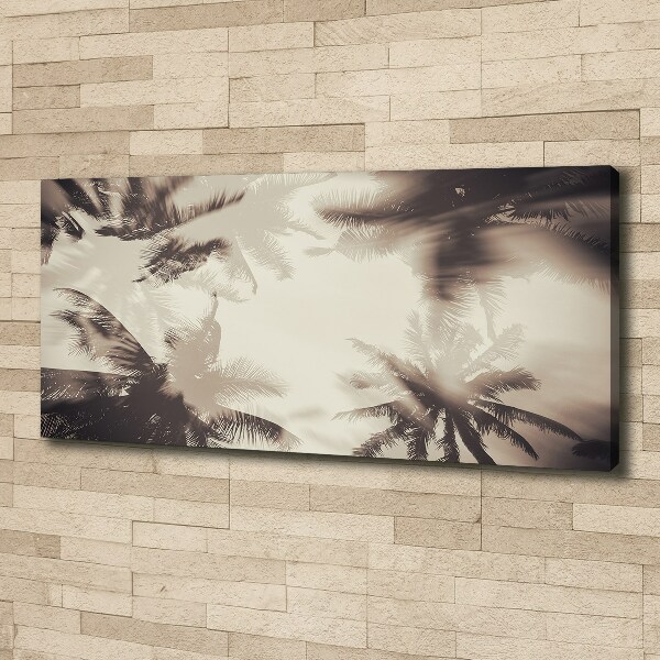 Fotocuadro en lienzo de alta calidad horizontal palmeras