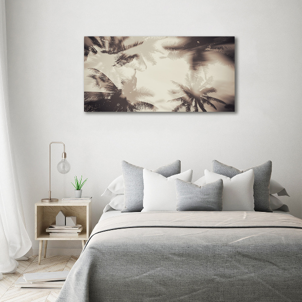 Fotocuadro en lienzo de alta calidad horizontal palmeras