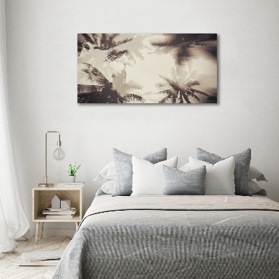 Fotocuadro en lienzo de alta calidad horizontal palmeras