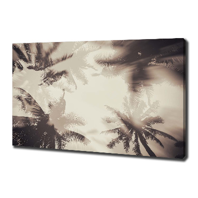 Fotocuadro en lienzo de alta calidad horizontal palmeras