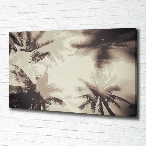 Fotocuadro en lienzo de alta calidad horizontal palmeras