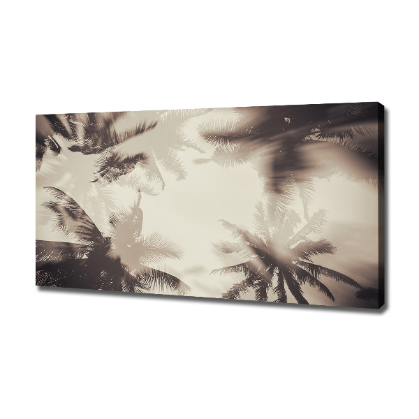 Fotocuadro en lienzo de alta calidad horizontal palmeras