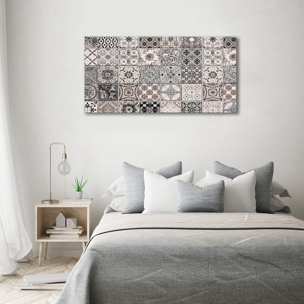 Cuadro canvas con impresión uv duradera horizontal Azulejos de cerámica