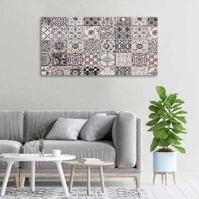 Cuadro canvas con impresión uv duradera horizontal Azulejos de cerámica