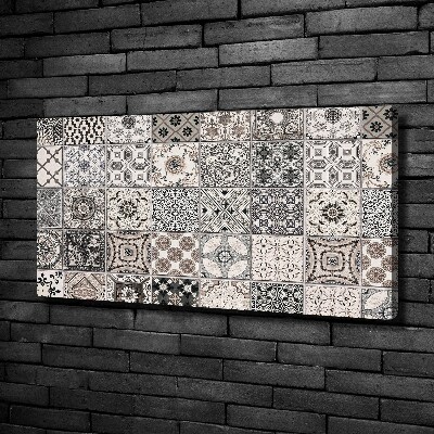 Cuadro canvas con impresión uv duradera horizontal Azulejos de cerámica