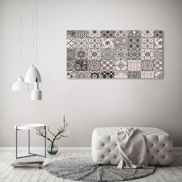 Cuadro canvas con impresión uv duradera horizontal Azulejos de cerámica