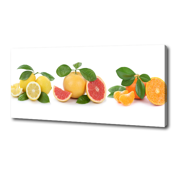 Fotocuadro en lienzo de alta calidad horizontal Frutas cítricas