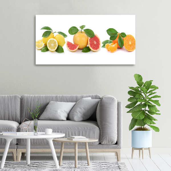Fotocuadro en lienzo de alta calidad horizontal Frutas cítricas