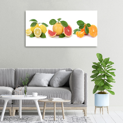 Fotocuadro en lienzo de alta calidad horizontal Frutas cítricas