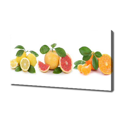 Fotocuadro en lienzo de alta calidad horizontal Frutas cítricas