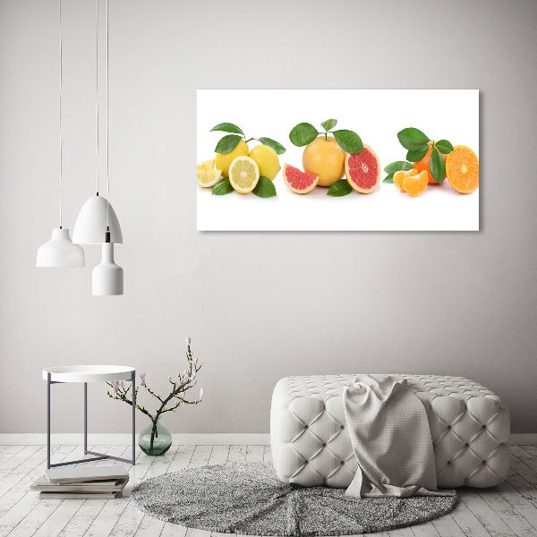 Fotocuadro en lienzo de alta calidad horizontal Frutas cítricas