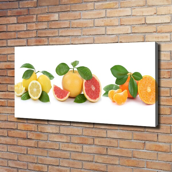 Fotocuadro en lienzo de alta calidad horizontal Frutas cítricas