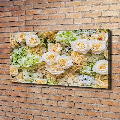 Foto en lienzo con acabado profesional horizontal Rosas