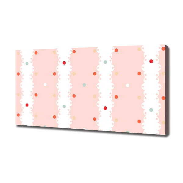 Cuadro canvas con impresión uv duradera horizontal Fondo de puntos de colores