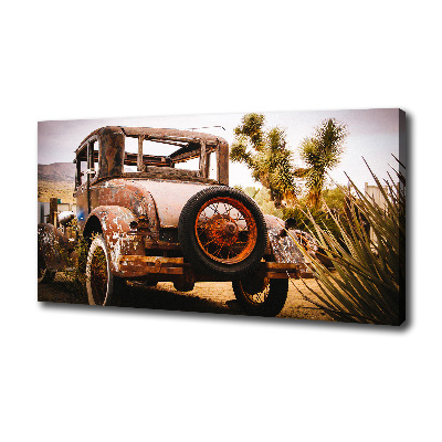 Fotocuadro en lienzo de alta calidad horizontal Accidente de coche