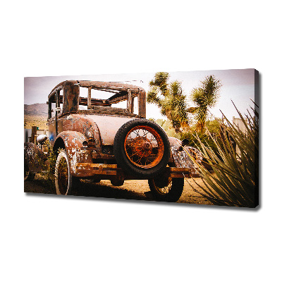 Fotocuadro en lienzo de alta calidad horizontal Accidente de coche