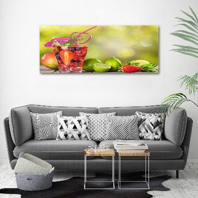 Cuadro canvas con impresión uv duradera horizontal Cóctel de frutas