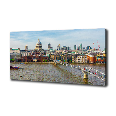 Cuadro canvas moderno de gran formato horizontal Támesis de Londres