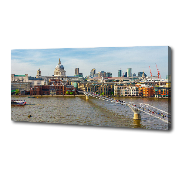 Cuadro canvas moderno de gran formato horizontal Támesis de Londres